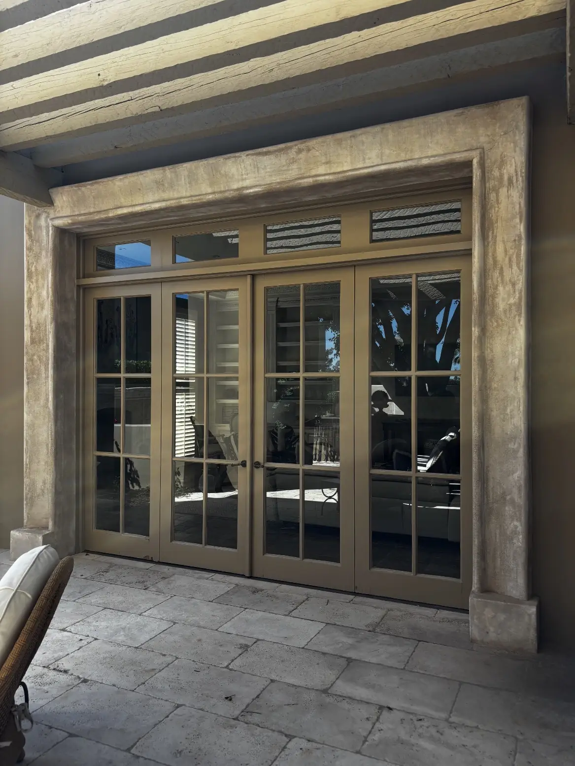 Clean French doors on a Phoenix estate